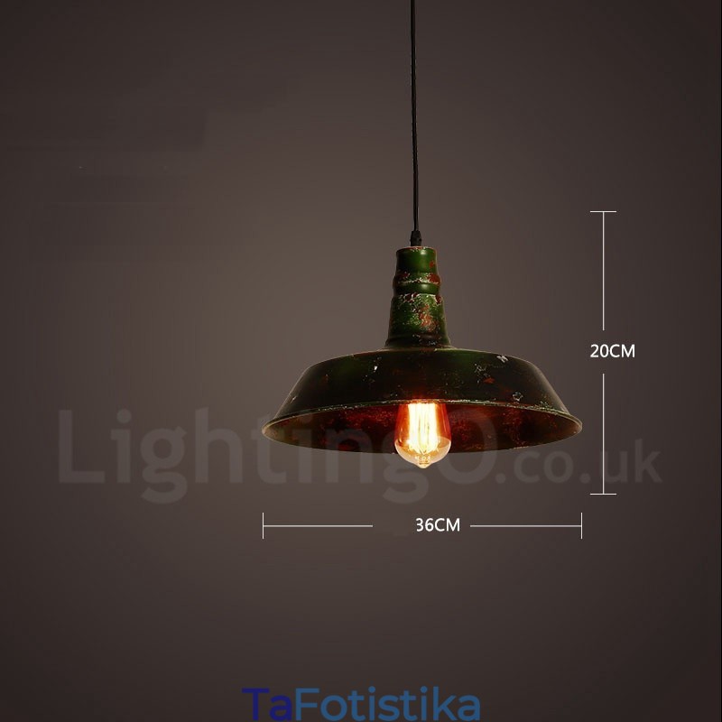 1 Light Rustic Lodge Retro Vintage Κρεμαστό Φωτιστικό Σοφίτα
