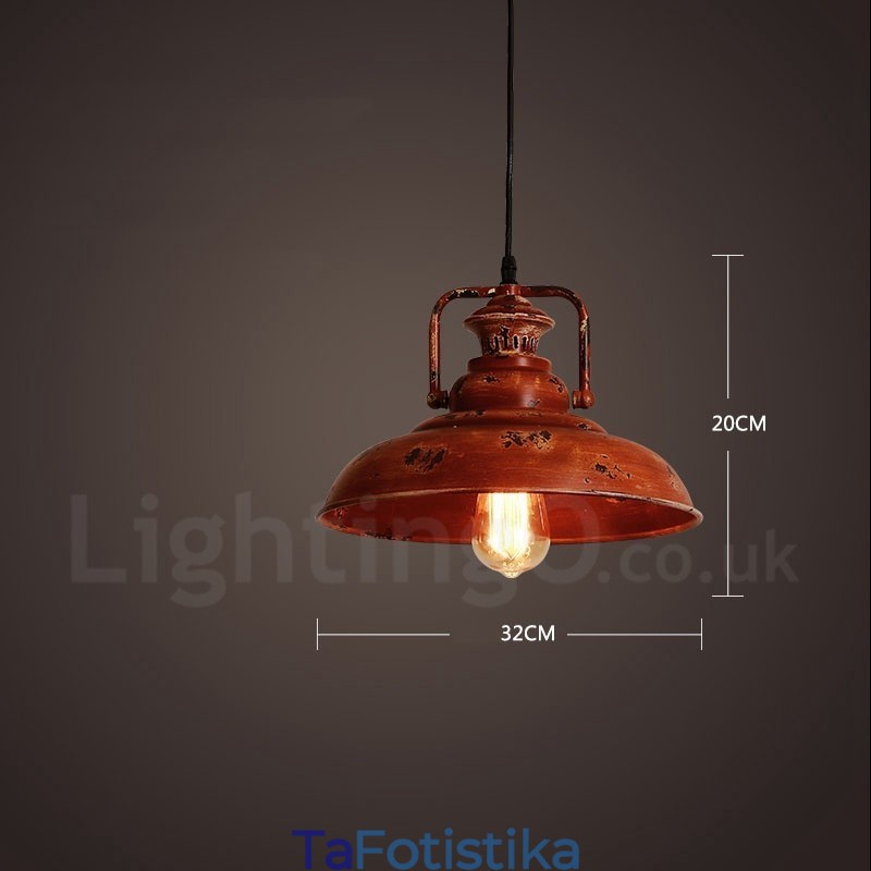 1 Light Rustic Lodge Retro Vintage Κρεμαστό Φωτιστικό Σοφίτα