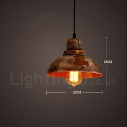 1 Light Rustic Lodge Retro Vintage Κρεμαστό Φωτιστικό Σοφίτα