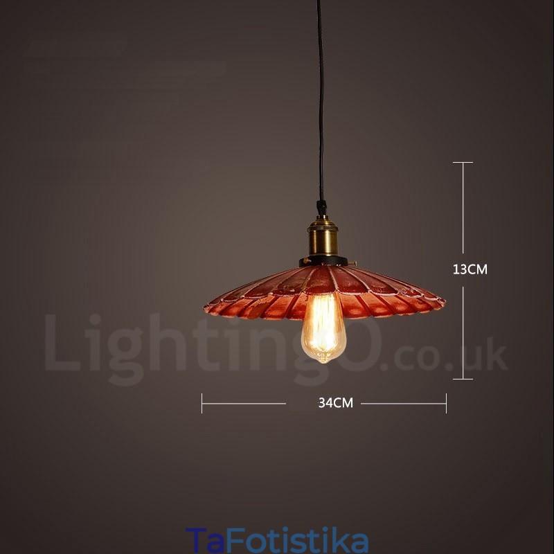 1 Light Rustic Lodge Retro Vintage Κρεμαστό Φωτιστικό Σοφίτα