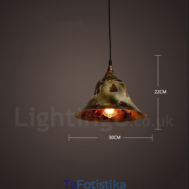 1 Light Rustic Lodge Retro Vintage Κρεμαστό Φωτιστικό Σοφίτα