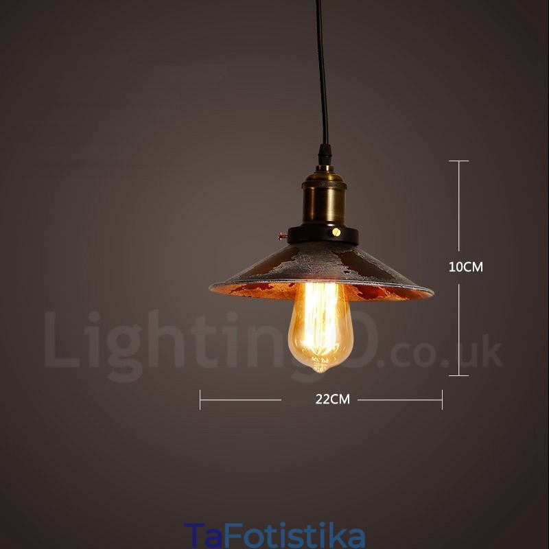 1 Light Rustic Lodge Retro Vintage Κρεμαστό Φωτιστικό Σοφίτα