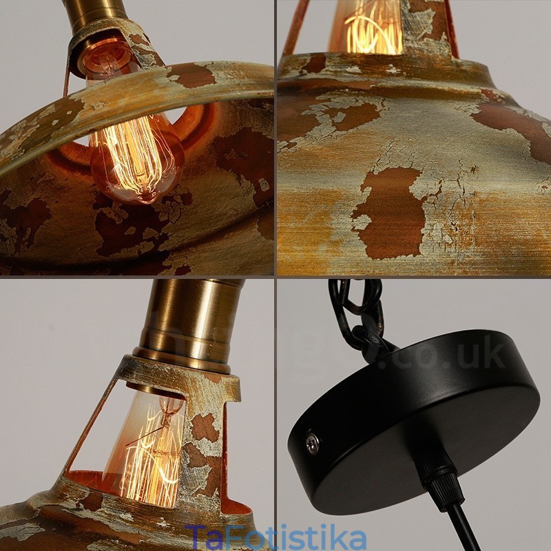 1 Light Rustic Lodge Retro Vintage Κρεμαστό Φωτιστικό Σοφίτα