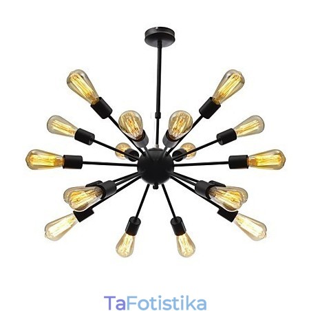 Μινιμαλιστικός πολυέλαιος Radial 18 σε βορειοαμερικανικό στυλ Μινιμαλιστικός πολυέλαιος Radial 18 σε βορειοαμερικανικό στυλ