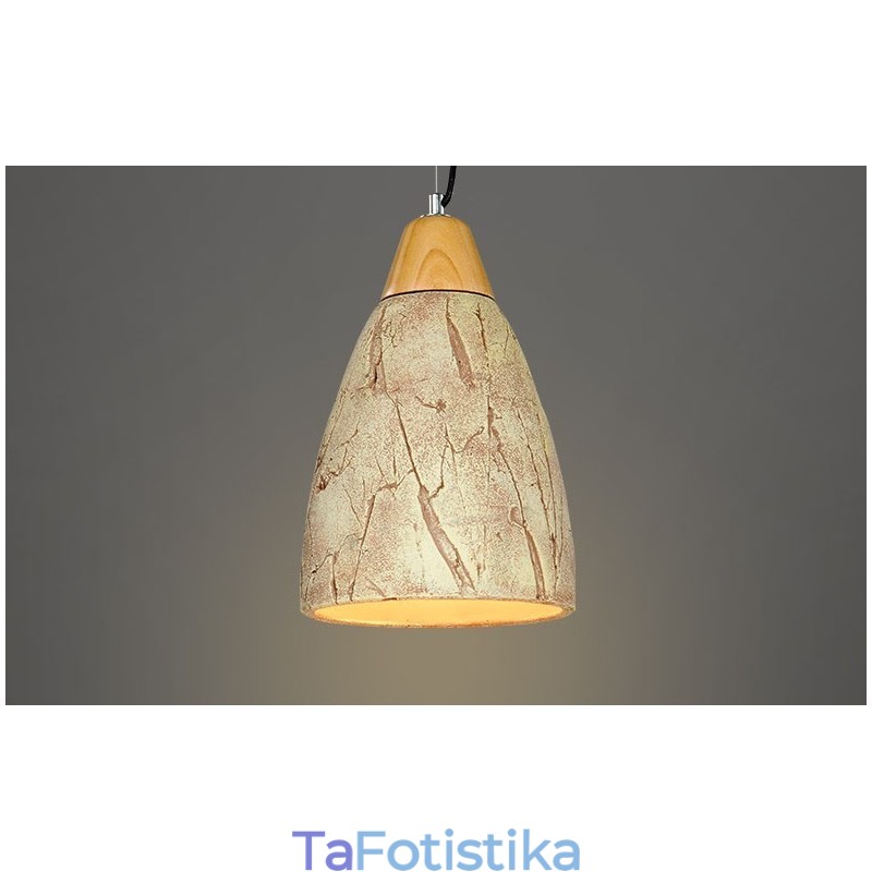 1 Light Cement Μοντέρνο Σύγχρονο Κρεμαστό Φωτιστικό Οροφής