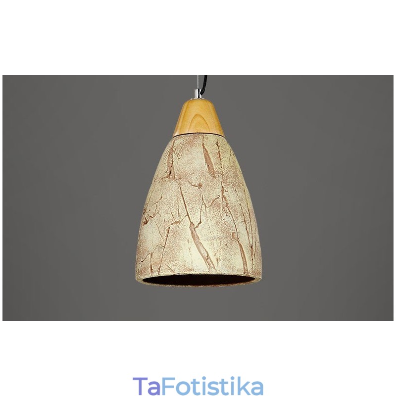 1 Light Cement Μοντέρνο Σύγχρονο Κρεμαστό Φωτιστικό Οροφής