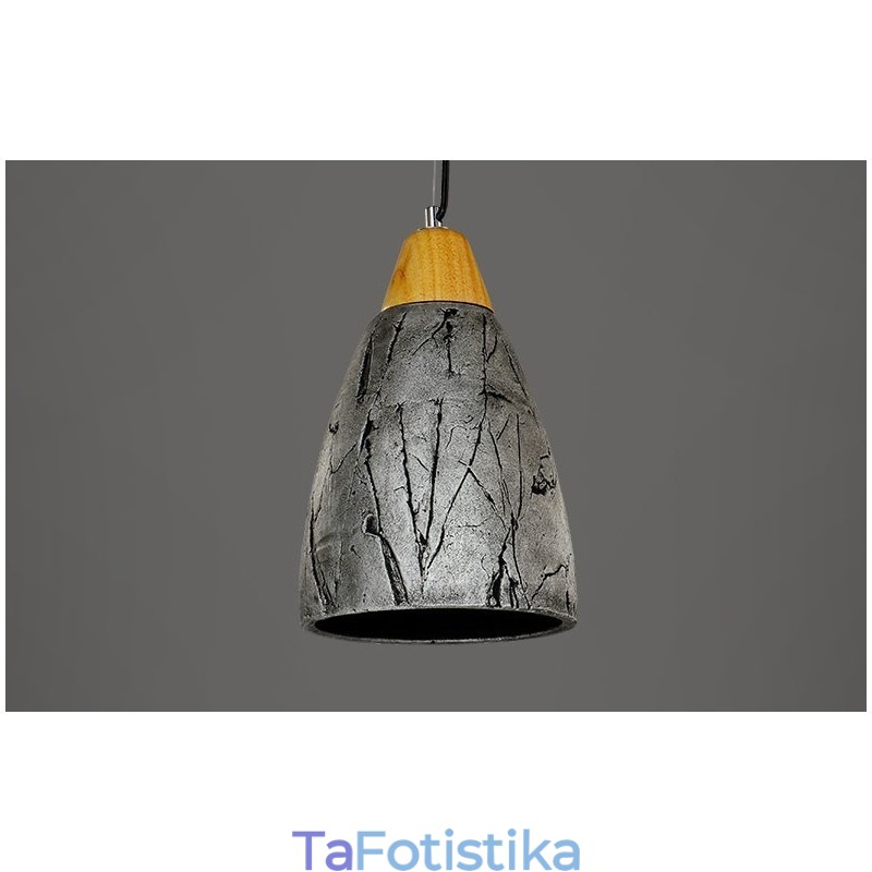 1 Light Cement Μοντέρνο Σύγχρονο Κρεμαστό Φωτιστικό Οροφής