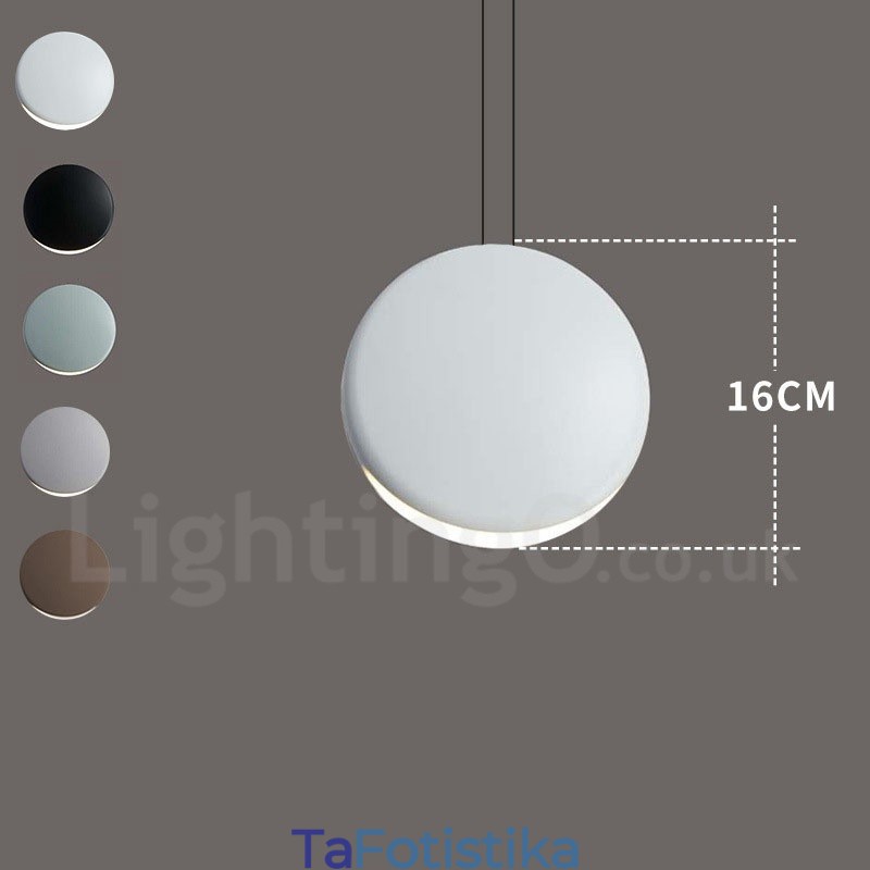 1 Light Cement Μοντέρνο Σύγχρονο Κρεμαστό Φωτιστικό Οροφής