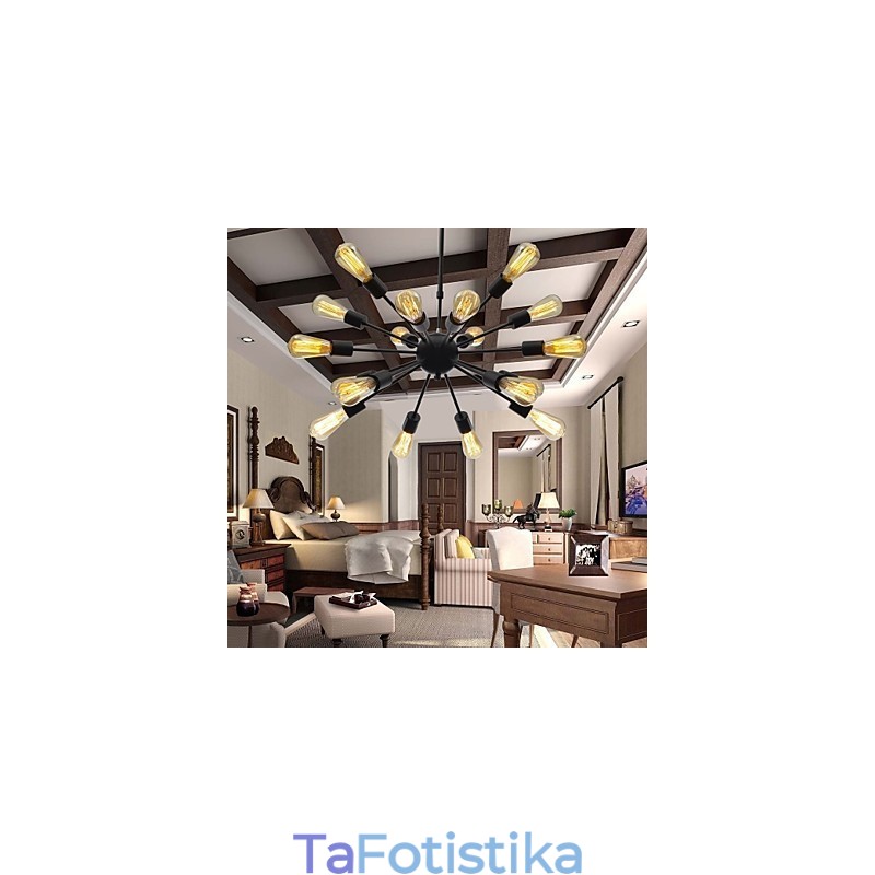 Μινιμαλιστικός πολυέλαιος Radial 18 σε βορειοαμερικανικό στυλ