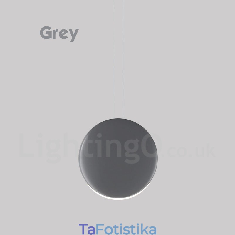 1 Light Cement Μοντέρνο Σύγχρονο Κρεμαστό Φωτιστικό Οροφής