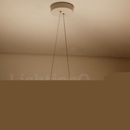 Μοντέρνο μοντέρνο 1 ελαφρύ ακρυλικό κρεμαστό φωτιστικό με ατσάλινη απόχρωση