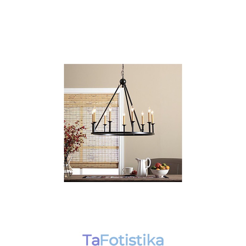 Country Mini Style Painting Μεταλλικός Πολυέλαιος