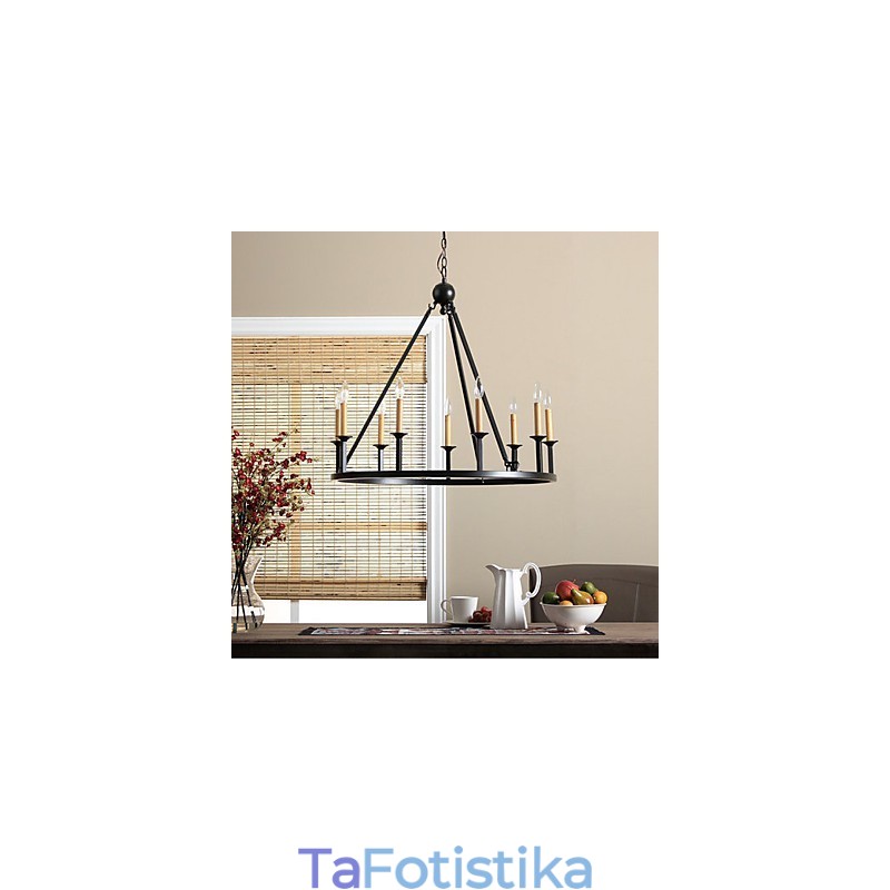 Country Mini Style Painting Μεταλλικός Πολυέλαιος