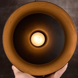 Chandelier Rustic Lodge Drum Μεταλλικό κρεμαστό φως