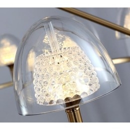 Μοντέρνος Σύγχρονος Πολυέλαιος 9 Light Metal με Ακρυλική Απόχρωση