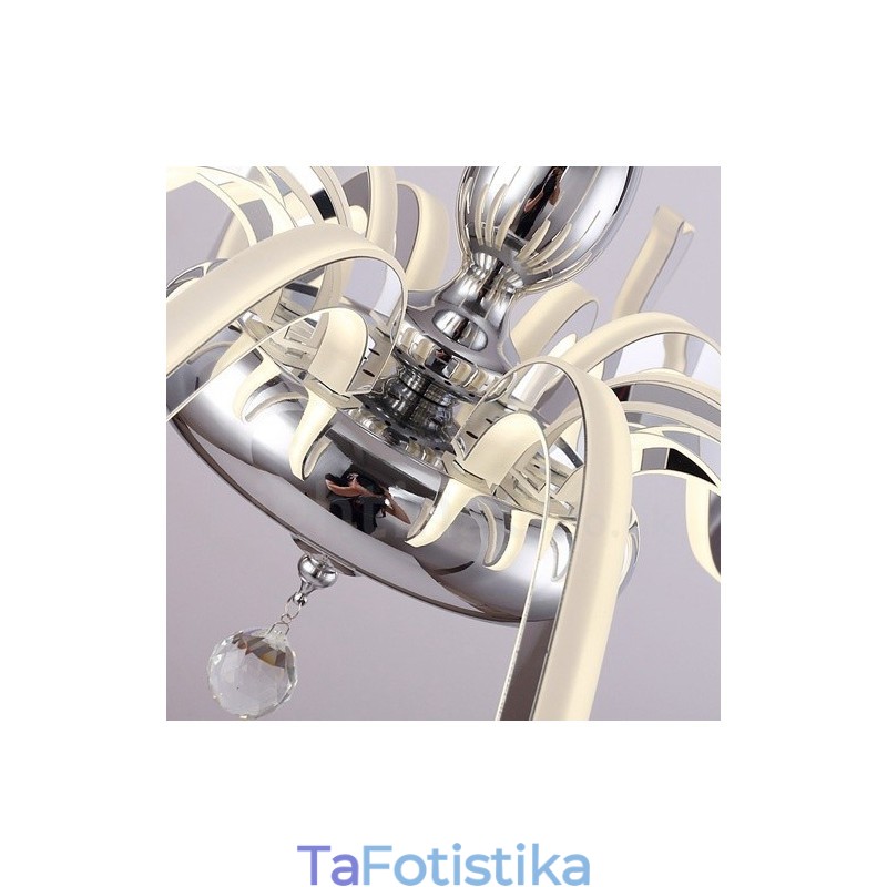 Dimmable Modern Contemporary 6 Light Steel Πολυέλαιος με Ακρυλική Απόχρωση