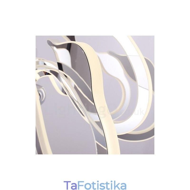 Dimmable Modern Contemporary 6 Light Steel Πολυέλαιος με Ακρυλική Απόχρωση