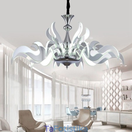Dimmable Modern Contemporary Πολυέλαιος 15 Light Steel με Ακρυλική Απόχρωση Dimmable Modern Contemporary Πολυέλαιος 15 Light Steel με Ακρυλική Απόχρωση