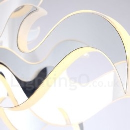 Dimmable Modern Contemporary Πολυέλαιος 12 Light Steel με Ακρυλική Απόχρωση