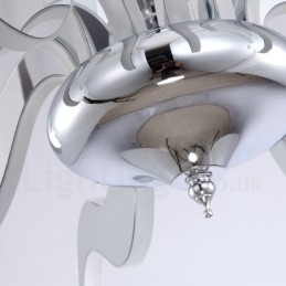 Dimmable Modern Contemporary Πολυέλαιος 12 Light Steel με Ακρυλική Απόχρωση