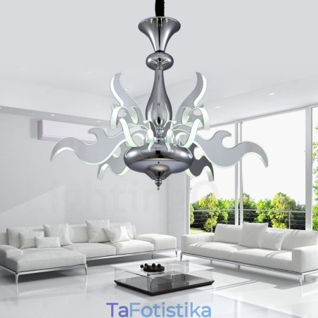 Dimmable Modern Contemporary 9 Light Steel Πολυέλαιος με Ακρυλική Απόχρωση Dimmable Modern Contemporary 9 Light Steel Πολυέλαιος με Ακρυλική Απόχρωση