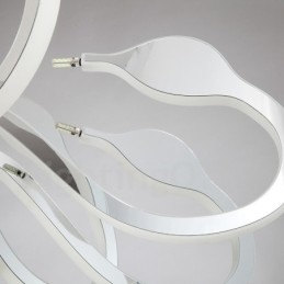 Dimmable Modern Contemporary Πολυέλαιος 12 Light Steel με Ακρυλική Απόχρωση