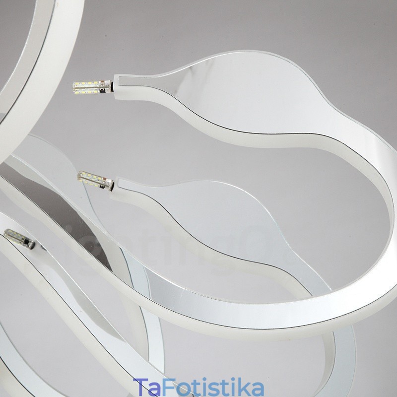 Dimmable Modern Contemporary Πολυέλαιος 12 Light Steel με Ακρυλική Απόχρωση