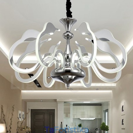 Dimmable Modern Contemporary 8 Light Steel Πολυέλαιος με Ακρυλική Απόχρωση Dimmable Modern Contemporary 8 Light Steel Πολυέλαιος με Ακρυλική Απόχρωση