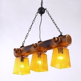 Πολυέλαιος European Mediterranean American Country Bamboo Chandelier