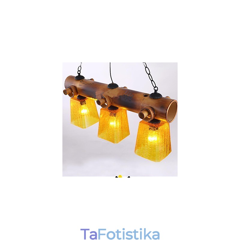 Πολυέλαιος European Mediterranean American Country Bamboo Chandelier