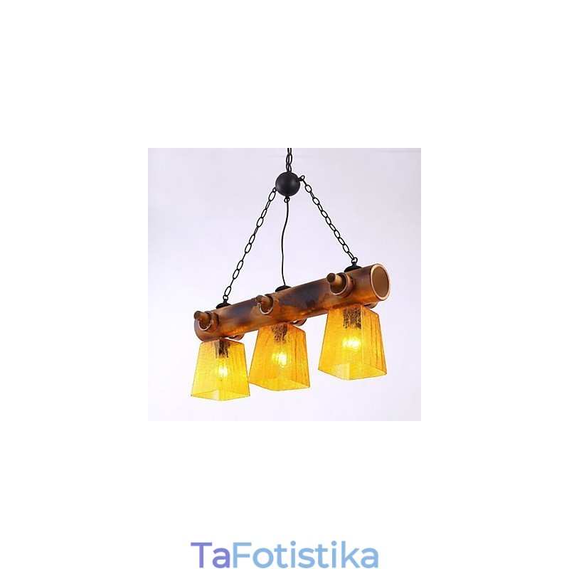 Πολυέλαιος European Mediterranean American Country Bamboo Chandelier
