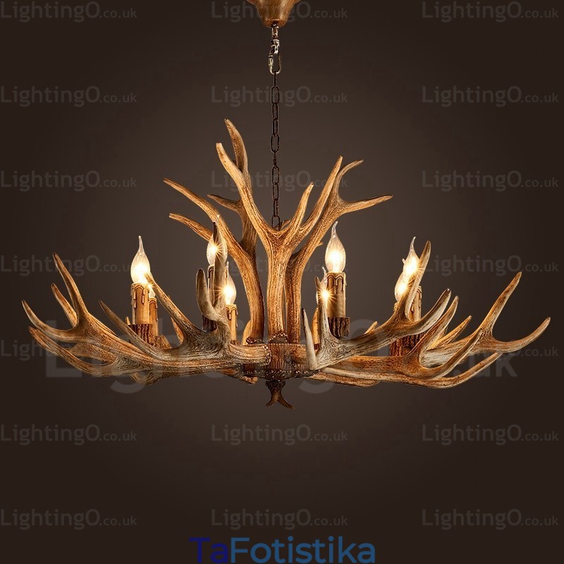 8 Light Country Rustic Nordic Modern Contemporary Πολυέλαιος