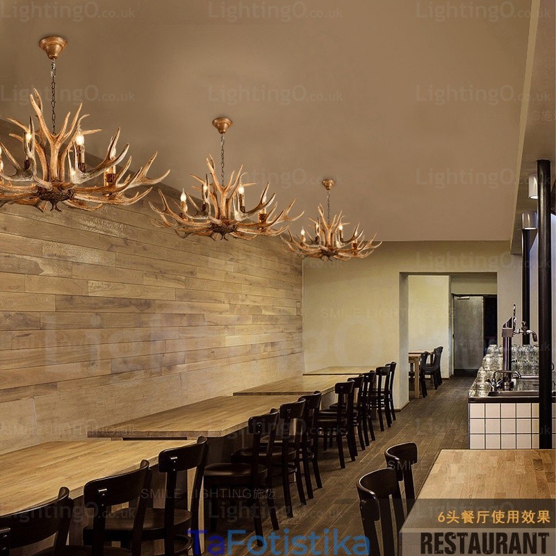 8 Light Country Rustic Nordic Modern Contemporary Πολυέλαιος
