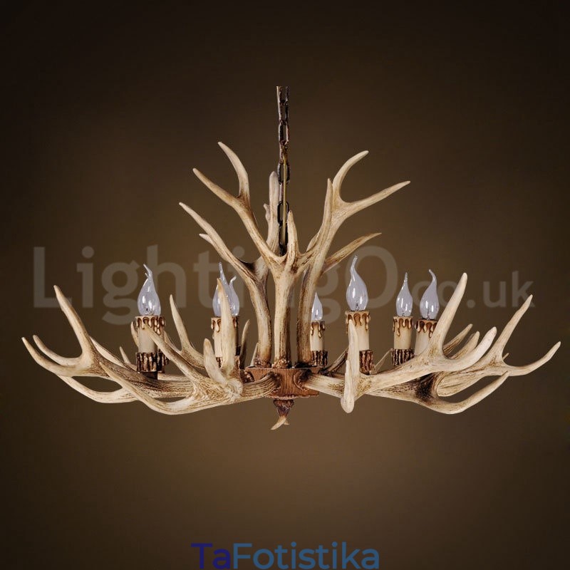 8 Light Country Rustic Nordic Modern Contemporary Πολυέλαιος