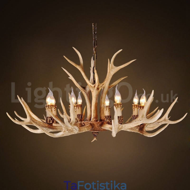 8 Light Country Rustic Nordic Modern Contemporary Πολυέλαιος