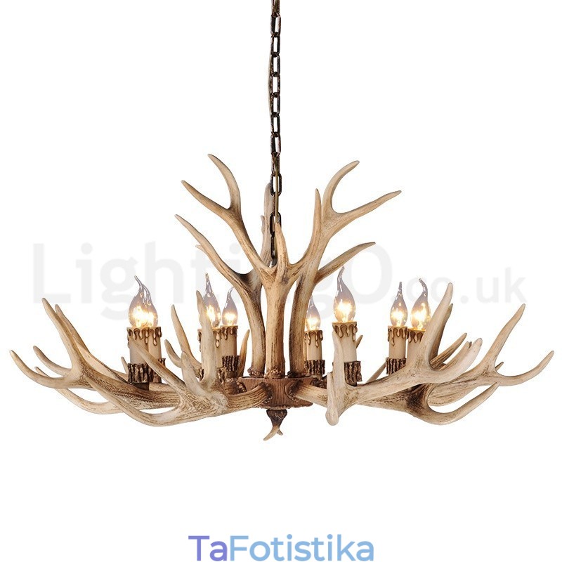 8 Light Country Rustic Nordic Modern Contemporary Πολυέλαιος