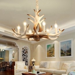 6 Light Vintage ρετρό πολυέλαιος