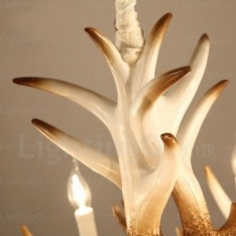 6 Light Vintage ρετρό πολυέλαιος