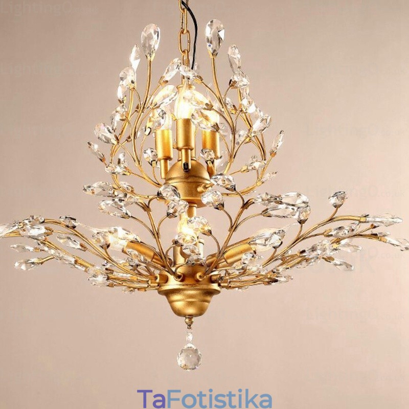 8 Light Country Rustic Πολυέλαιος