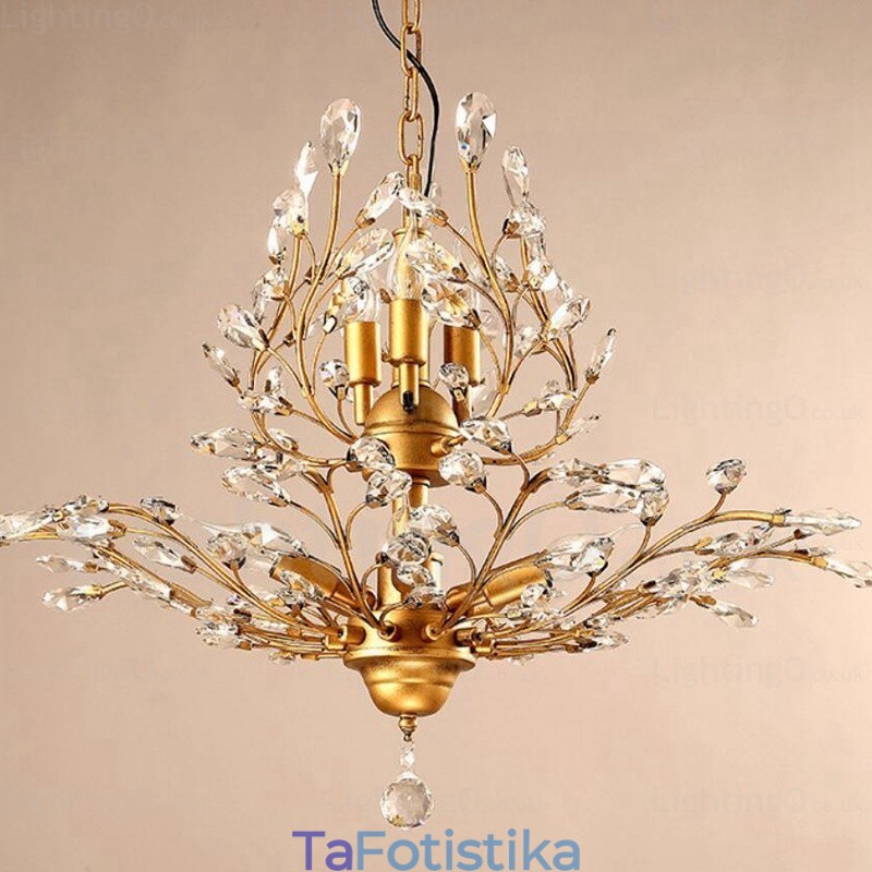 8 Light Country Rustic Πολυέλαιος