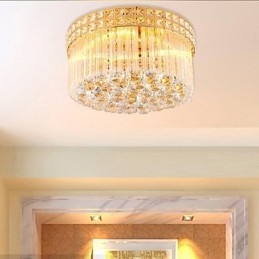 Modern Luxury Πολυέλαιος Crystal Absorb Dome Light Διάμετρος 35CM Περιέχει 3 βολβούς