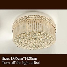 Modern Luxury Πολυέλαιος Crystal Absorb Dome Light Διάμετρος 35CM Περιέχει 3 βολβούς