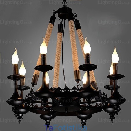 Φωτιστικό κρεμαστό 8 Light Country Rustic