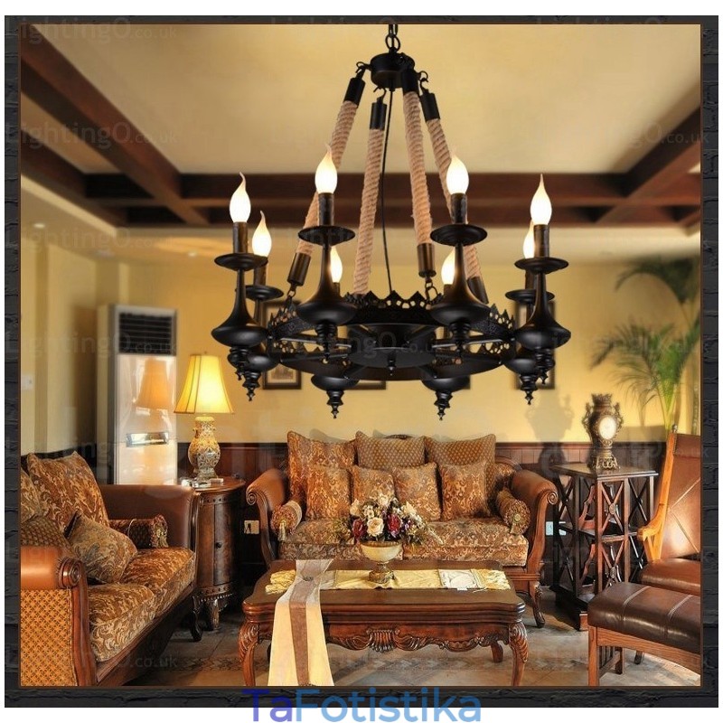 Φωτιστικό κρεμαστό 8 Light Country Rustic