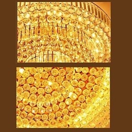 Modern Luxury Πολυέλαιος Crystal Absorb Dome Light Διάμετρος 35CM Περιέχει 3 βολβούς