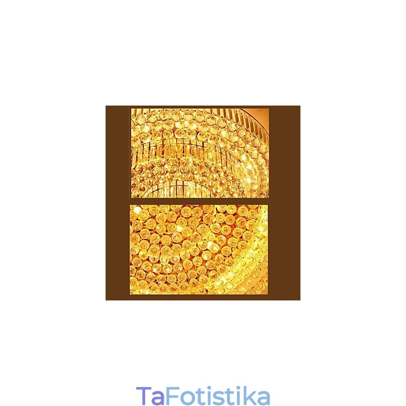 Modern Luxury Πολυέλαιος Crystal Absorb Dome Light Διάμετρος 35CM Περιέχει 3 βολβούς