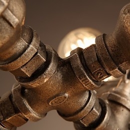 Rustic Lodge Vintage ηλεκτρολυμένος μεταλλικός πολυέλαιος