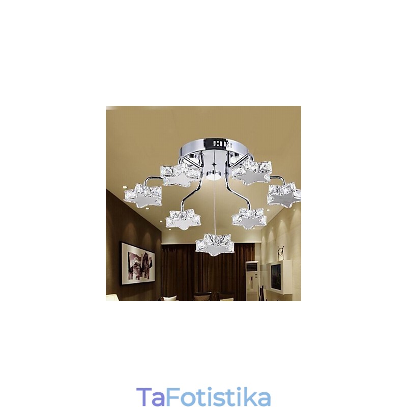 Flush Mount 7 Light Modern Electroplated Inox