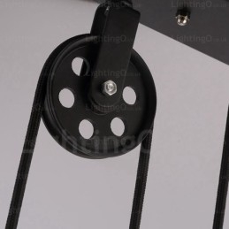 2 Ανοιχτό μοντέρνο μενταγιόν φωτιστικό με γυάλινη απόχρωση