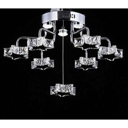 Flush Mount 7 Light Modern Electroplated Inox